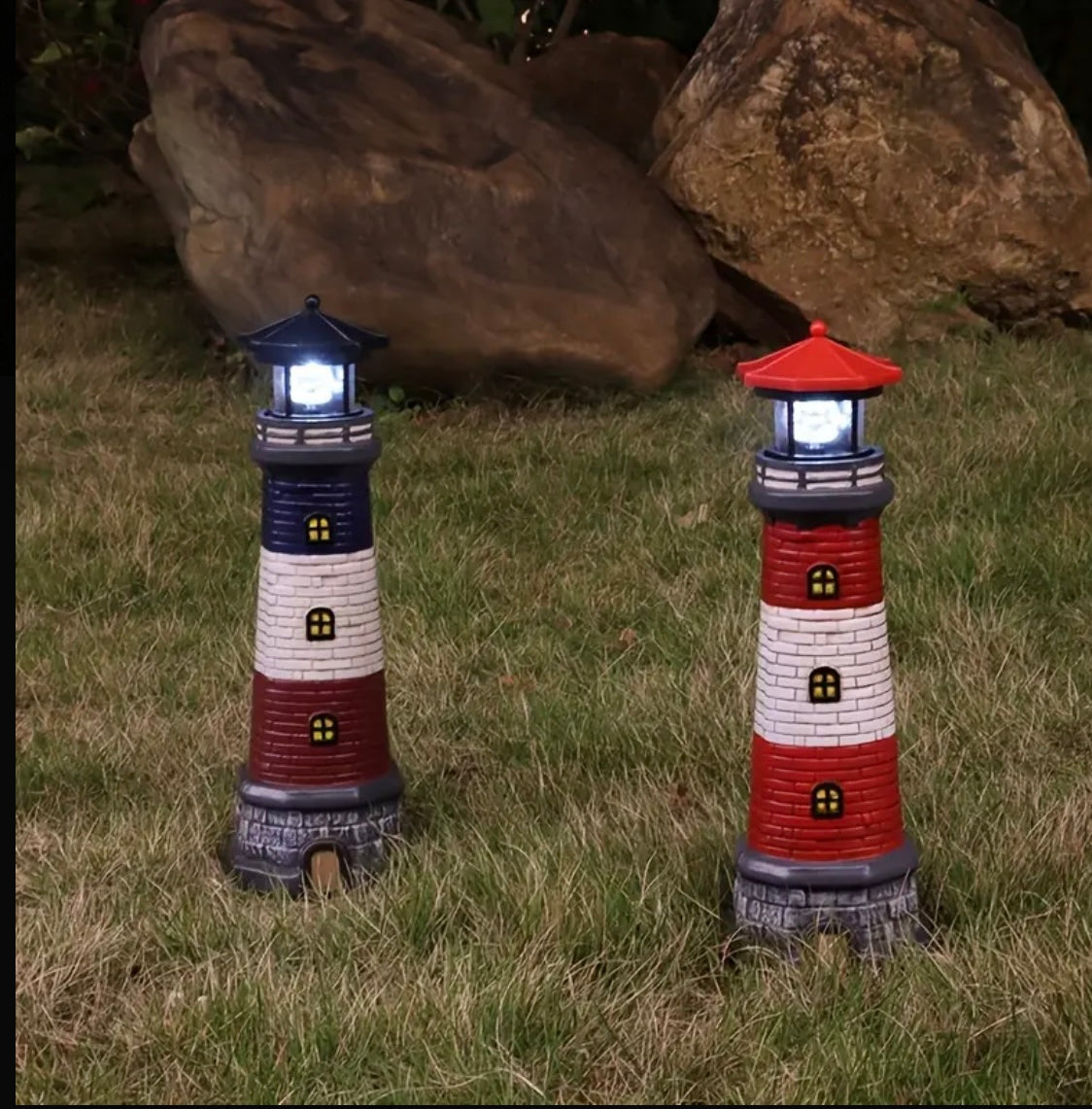 Solar Lighthouse Garden Decoration – Waterproof Outdoor Yard Light